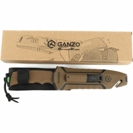 Нож туристический Ganzo G8012V2-DY с паракордом