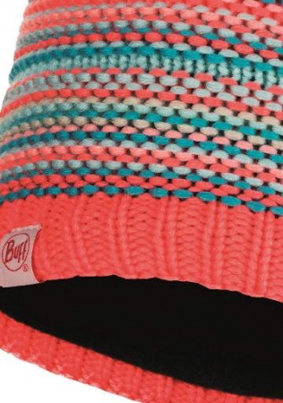 Шапка Buff JR KNITTED & POLAR HAT AMITY CORAL PINK JR (US:one size)