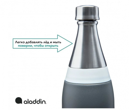 Бутылка ALADDIN Fresco 0,6L из нержавеющей стали, серая