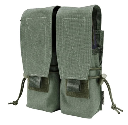 Подсумок облегченный на 4 магазина АК 5,45 мм и 7,62 мм (molle) (Олива)
