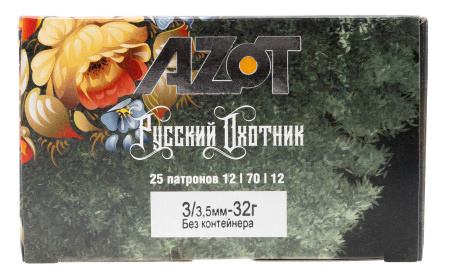 Патрон 12/70 №1 32г б/к Русский Охотник Aзот