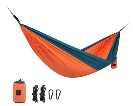 Гамак Naturehike NH21DC011 340T двухместный ультралегкий оранжевый