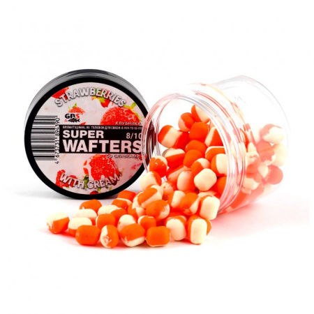 Вафтерсы GBS Baits 8х10 мм Клубника со сливками