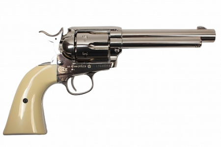 Револьвер пневматический Colt SAA 45 PELLET nickel, кал. 4,5мм