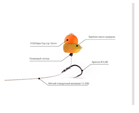 Бойлы FFEM Pop-Up Juicy Pear 10mm
