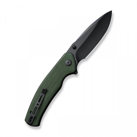 Складной нож SENCUT Slashkin D2 Steel Black Handle Green Canvas Micarta