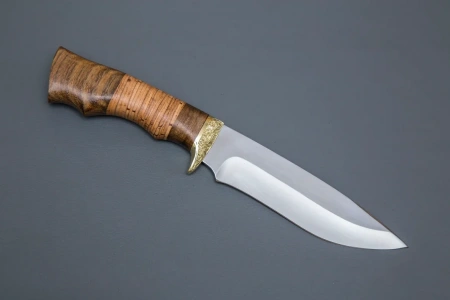 Нож Близнец,ст.65х13,бер.,литье,гравировка