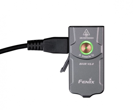 Фонарь-брелок Fenix  E03R EDC V2.0 Gray