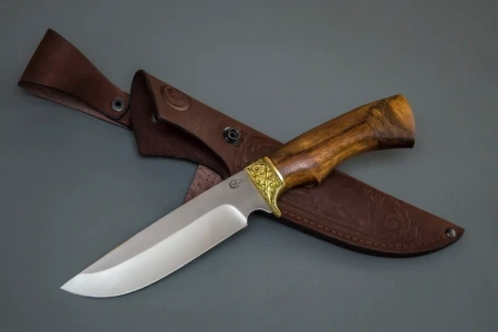 Нож Лорд,ст.65х13,литье,рукоять из ценных пород дерева