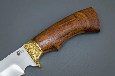 Нож Галеон,ст.65х13,литье,рукоять из ценных пород дерева