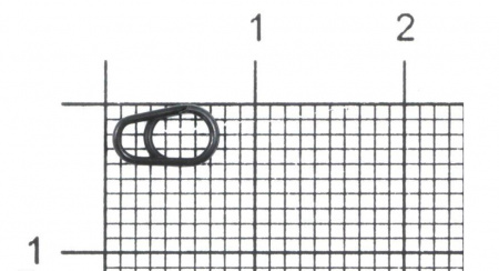 Заводные кольца Gurza-EGG SPLIT RING N2 (яйцеобразное завод. кольцо антиблик 3х6 мм) (10шт/уп)