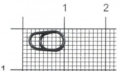 Заводные кольца Gurza-EGG SPLIT RING N3 (яйцеобразное завод. кольцо антиблик 3,75х7,5 мм) (8шт/уп)