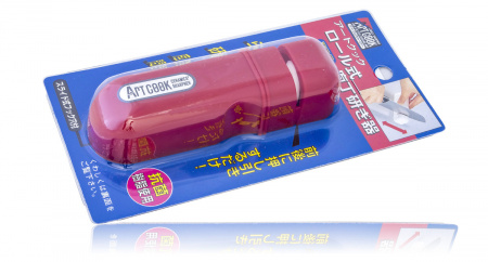 Точилка для ножей TOJIRO (FK-436), размер 110х35х25 мм, материал пластик, красный